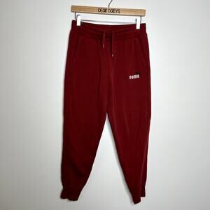 Puma Red Logo Jogger Sweatpants